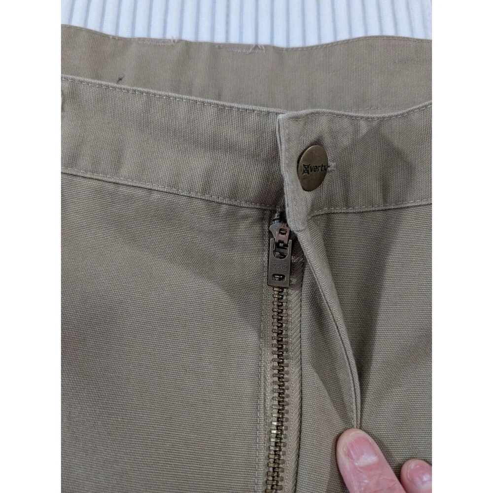 Vertx Cargo Pants Mens 42x30 Tan Canvas Workwear Utility Heavy Duty VTX1000